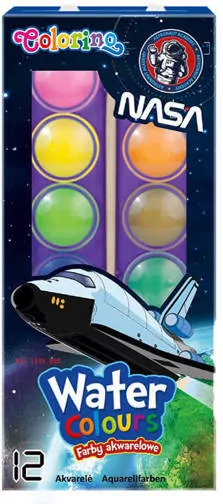 Farby akwarelowe. Colorino. NASA. 12 kolorów - tantis.pl