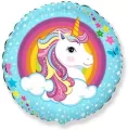 Balon foliowy FX Jednorożec 48cm - tantis.pl