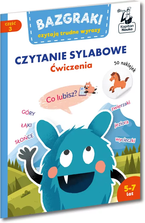 Bazgraki czytają trudne wyrazy. Ćwiczenia. Kapitan Nauka - tantis.pl