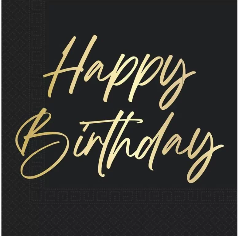 Serwetki papierowe Happy Birthday 33x33cm - tantis.pl