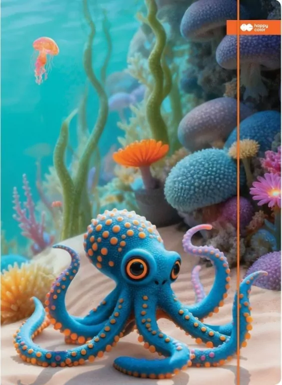 Teczka A4+ z gumką Aqua Cuties HAPPY COLOR - tantis.pl