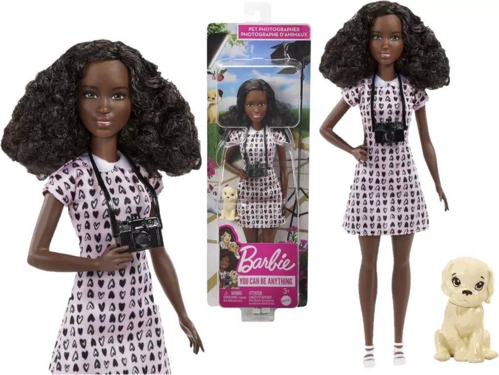 Lalka Barbie Kariera Fotografka zwierząt domowych - tantis.pl