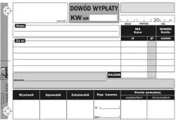 Papirus. Dowód wypłaty wielokopia A6/60k