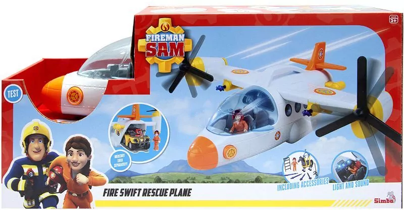Simba. Strażak Sam. Samolot ratunkowy, 42cm - tantis.pl