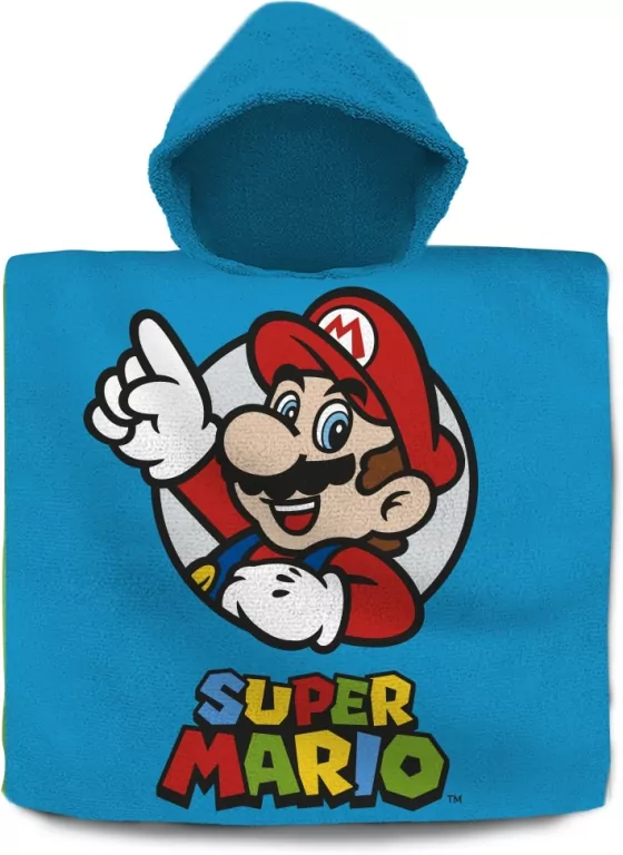Poncho 120x60 cm. Super Mario - tantis.pl