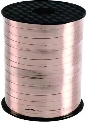 Wstążka do balonów różowe złoto 230mx5mm - tantis.pl