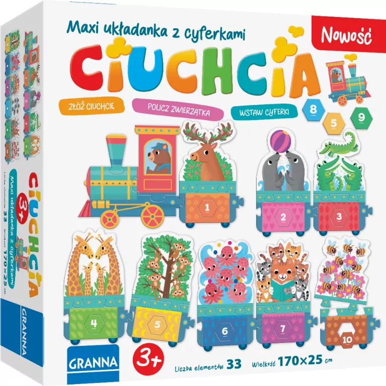 Maxi Układanka Ciuchcia - tantis.pl
