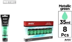 Farba akrylowa 35ml zielona metaliczna