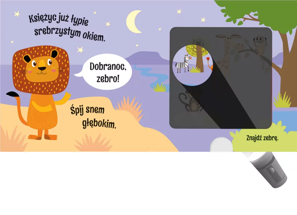 Dobranoc, lewku! Książka z latarką - tantis.pl