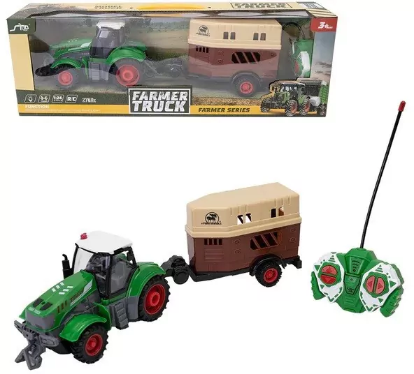 Traktor R/C z przyczepą do przewożenia koni - tantis.pl