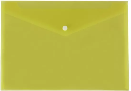Teczka koperta A4 satyna żółta
