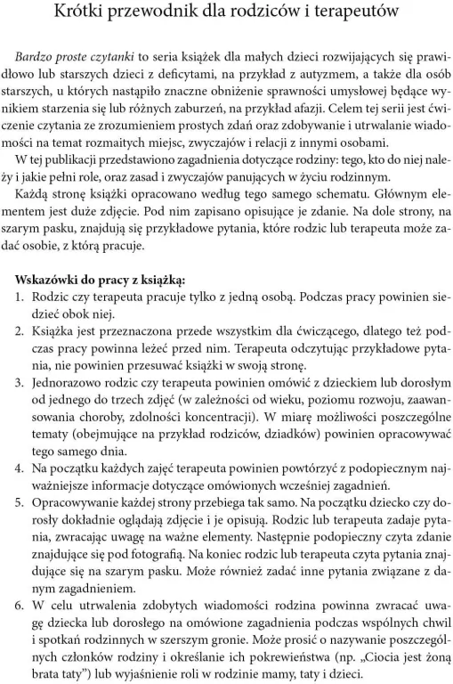 Rodzina. Bardzo proste czytanki - tantis.pl