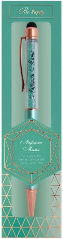 Długopis na prezent z kryształkami Najlepsza Mama - tantis.pl