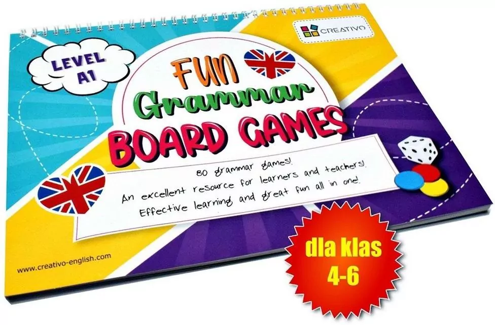 Karty językowe Angielski Fun Grammar Board Games level A1 - tantis.pl