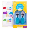 Nana's Manners 2 zestaw sztućców widelec i łyżka niebieski - tantis.pl