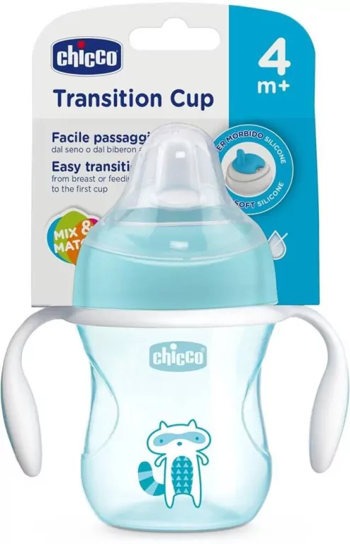 Chicco. Kubek treningowy. 200 ml. Niebieski - tantis.pl