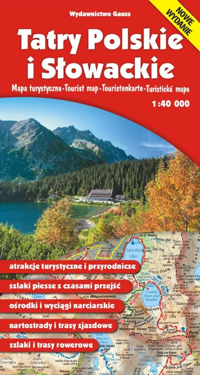 Tatry Polskie i Słowackie. Mapa - tantis.pl