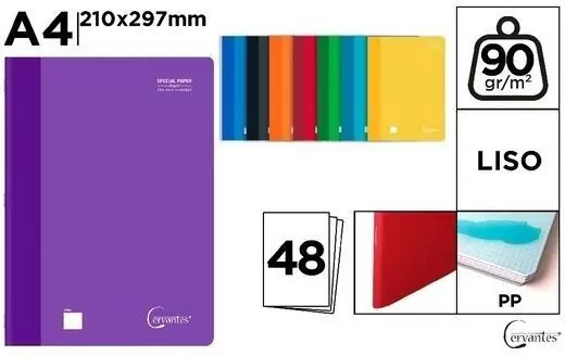 Zeszyt A4/48K gładki MIX (8szt) - tantis.pl