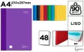 Zeszyt A4/48K gładki MIX (8szt) - tantis.pl