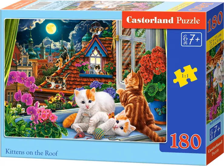 Puzzle 180 Kittens on the Roof CASTOR - tantis.pl