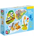 Baby Puzzle 4w1. Dzikie zwierzęta - tantis.pl