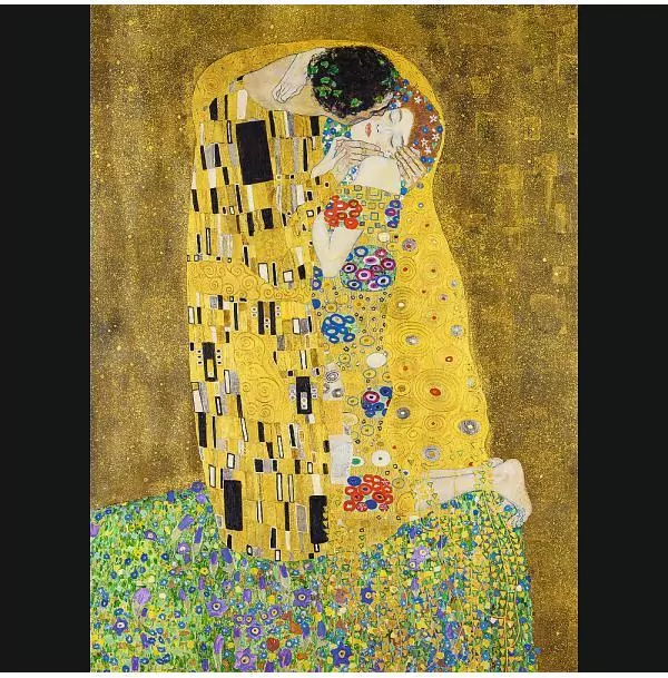 Trefl. Puzzle drewniane 200. Pocałunek Gustav Klimt - tantis.pl