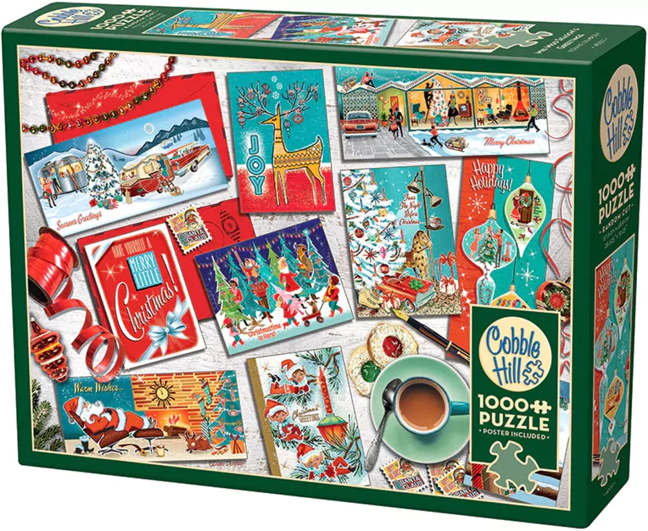 Puzzle 1000 Kartki świąteczne G3 - tantis.pl