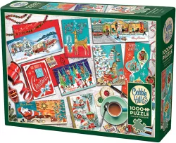 Puzzle 1000 Kartki świąteczne G3