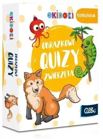 Obrazkowe quizy. Zwierzęta 3+ OKIDOKI - tantis.pl