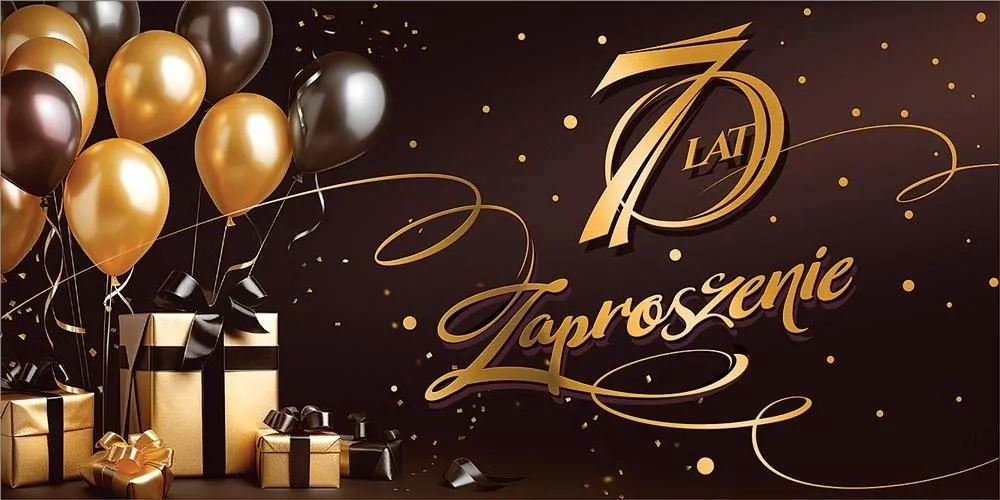 Zaproszenie na 70 Urodziny Z188 (5szt) - tantis.pl