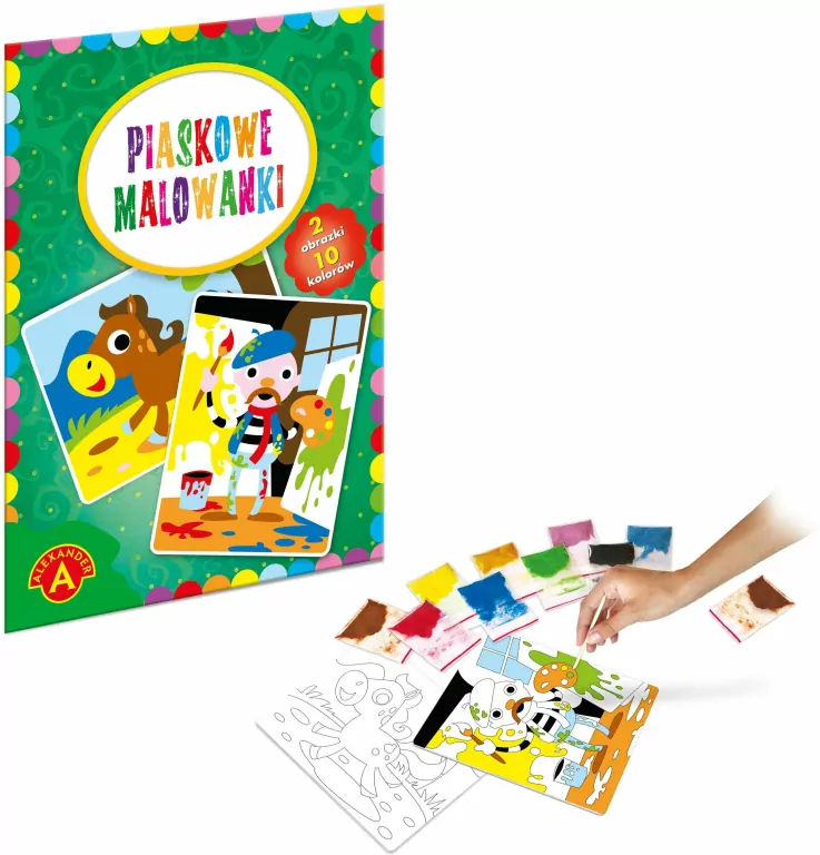 Malarz i konik. Piaskowe malowanki - tantis.pl