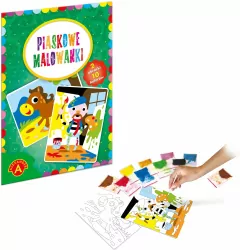 Malarz i konik. Piaskowe malowanki