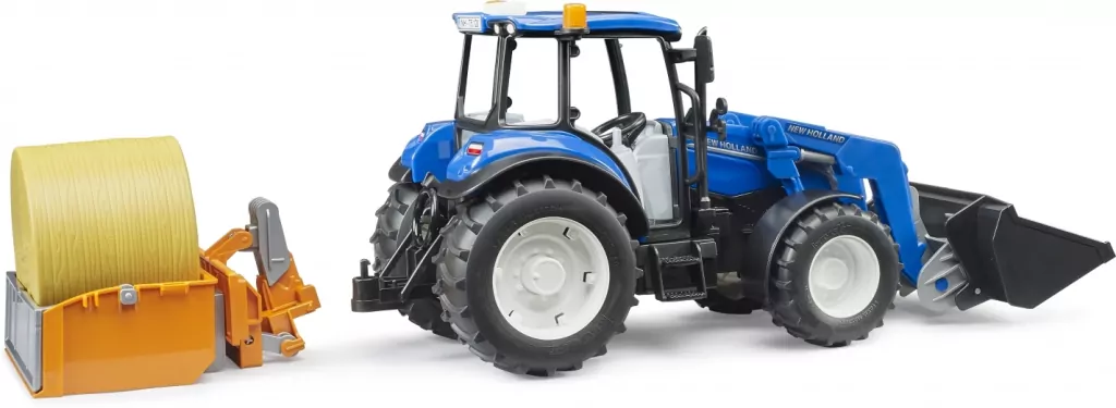 BRUDER TRAKTOR NEW HOLLAND TS.120 LADOWACZ WB4 - tantis.pl