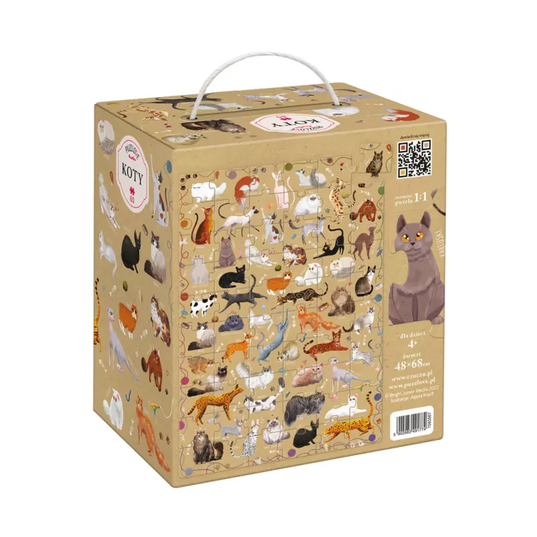Czuczu. Puzzlowe. Koty 60 - tantis.pl