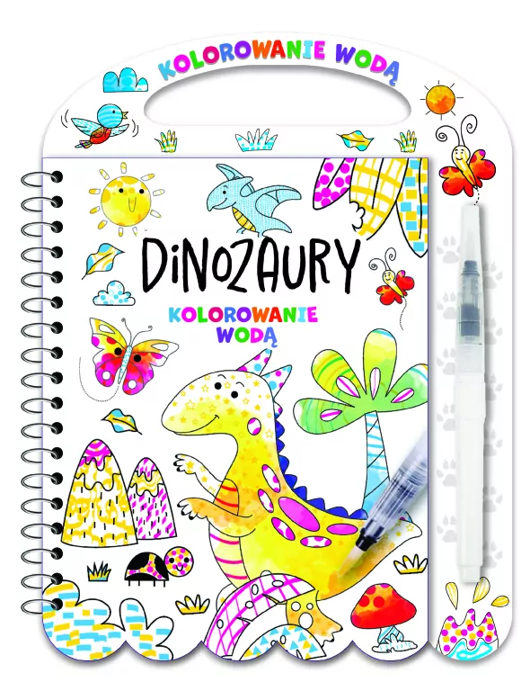 Kolorowanie wodą. Dinozaury - tantis.pl