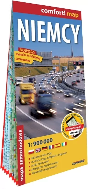 Comfort! map. Niemcy 1:900 000 w.2023 - tantis.pl