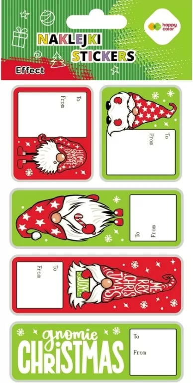 Naklejki Gnome tag 10x20cm HAPPY COLOR - tantis.pl