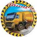 Talerzyki papierowe Construction 20cm - tantis.pl