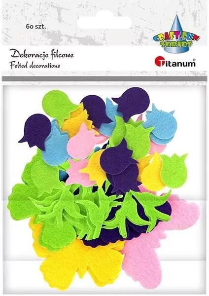 Filcowe tulipany i motyle - tantis.pl