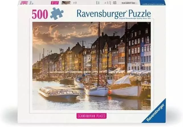 Puzzle 500 Zachód Słońca w Kopenhadze - tantis.pl