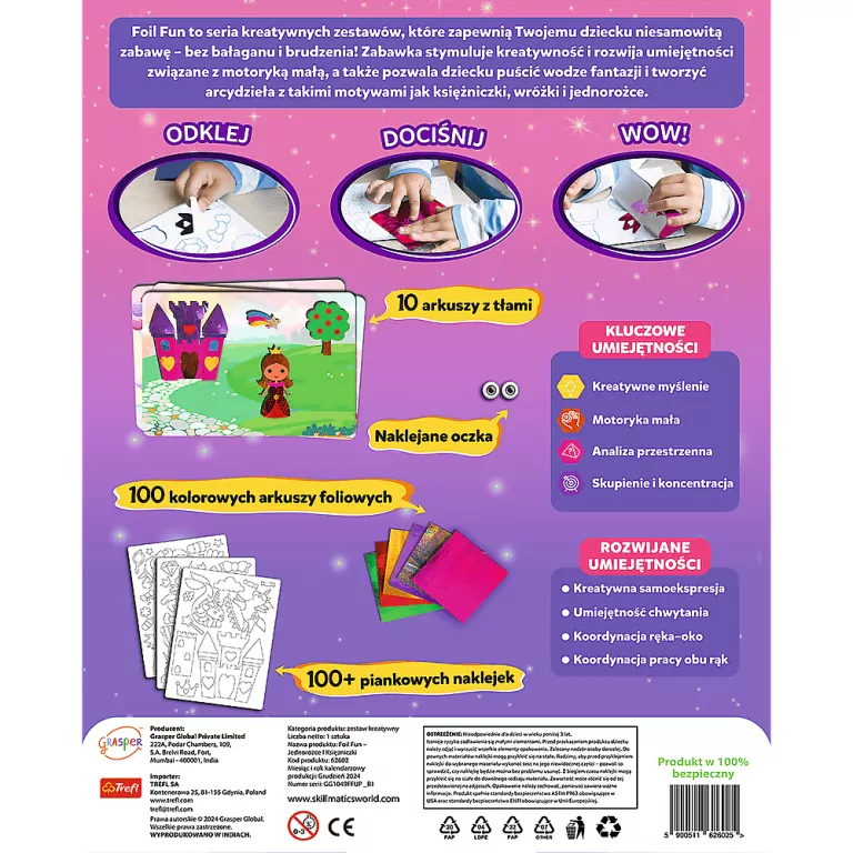 62602 Skillmatics - Foil Fun - Jednorożce i Księżniczki - tantis.pl