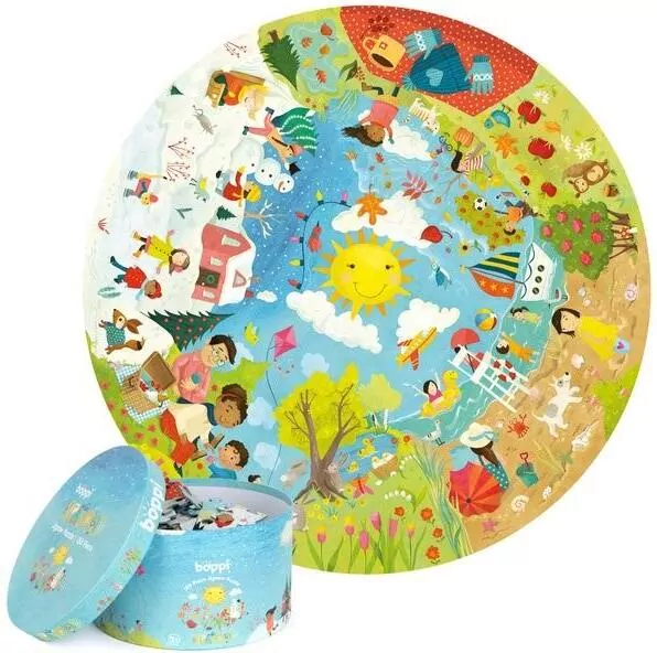 Puzzle 150 okrągłe. Pory roku - tantis.pl