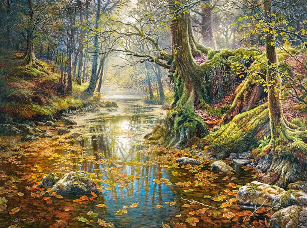 Puzzle 2000 Wspomnienie z jesiennego lasu CASTORLAND - tantis.pl