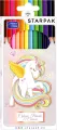 Kredki ołówkowe. Unicorn. 12 kolorów - tantis.pl