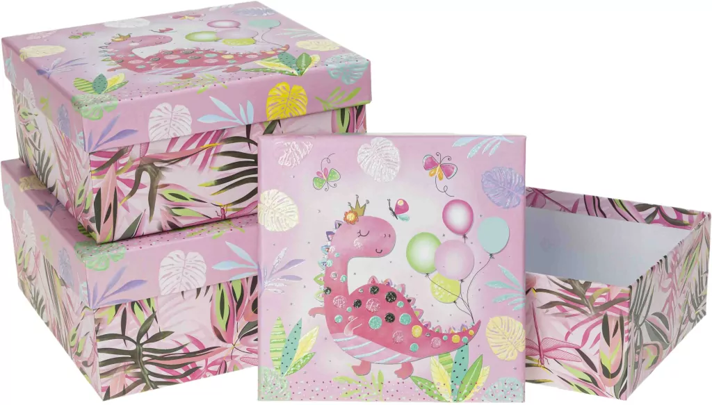 Pudełko prezentowe dziecięce dinozaur ROZETTE - tantis.pl