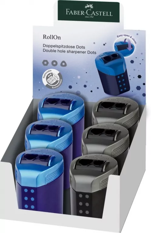 Temperówka podwójna RollOn Dots MIX FABER CASTELL - tantis.pl