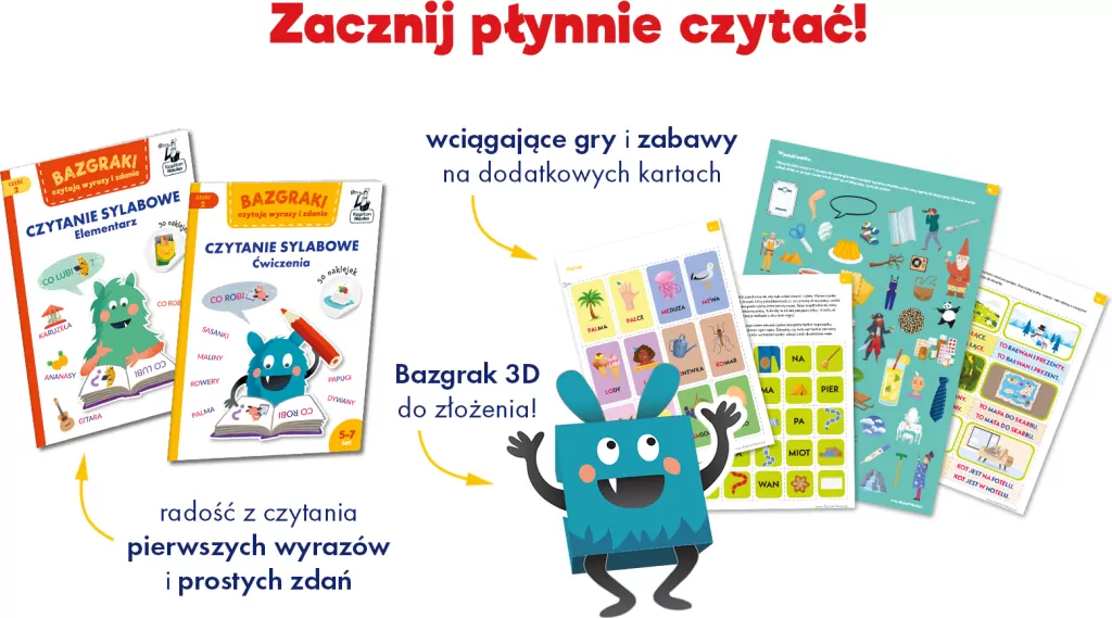 Kapitan Nauka. Bazgraki czytają wyrazy i zdania - tantis.pl