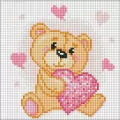 Diamentowa mozaika bez ramy - Mały niedźwiedź Kids - tantis.pl
