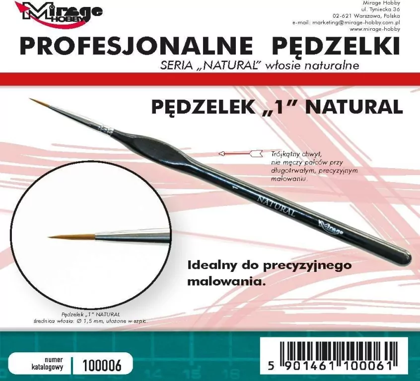 Pędzelek natural 1 - tantis.pl