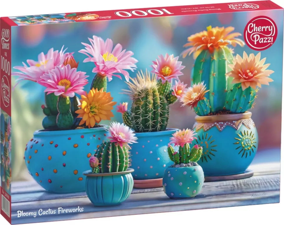 Puzzle 1000 CherryPazzi Bloomy Cactus Fireworks 30868 - tantis.pl